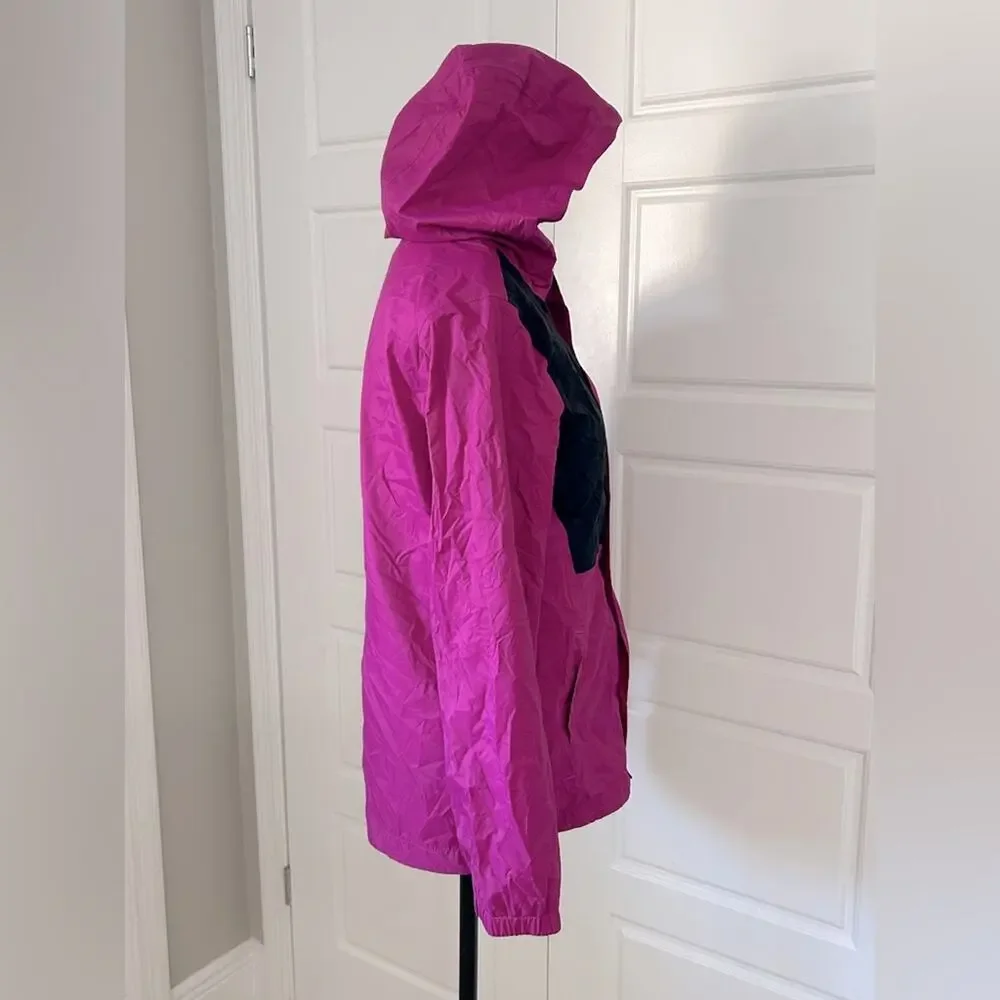 The north face antora pink plum black waterproof jacket size girls 18 women’s XS